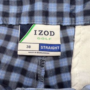 Men’s blue plaid Izod Gold Shorts